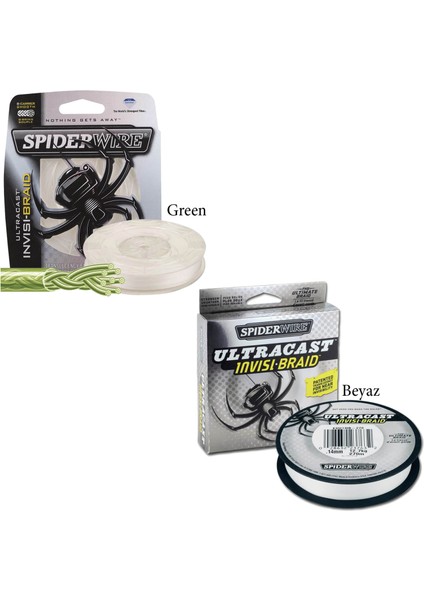 Spiderwire Ultracast Invisi Braid Ip Misina BEYAZ-0.35MM - 270MT - 36.5kg fiyatları
