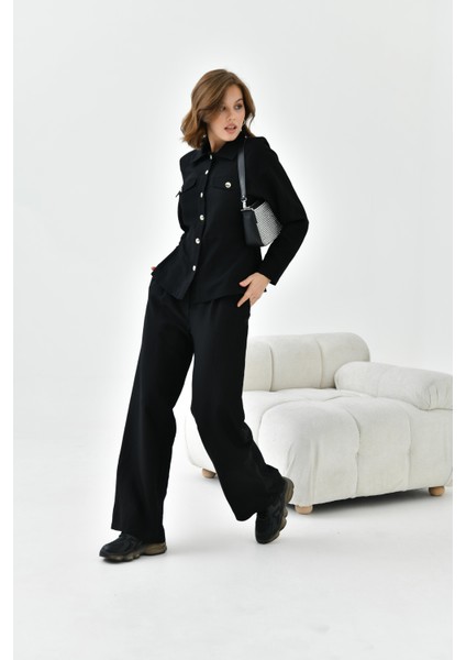Kadın Pantolonlu Takım Siyah 30727 fiyatları