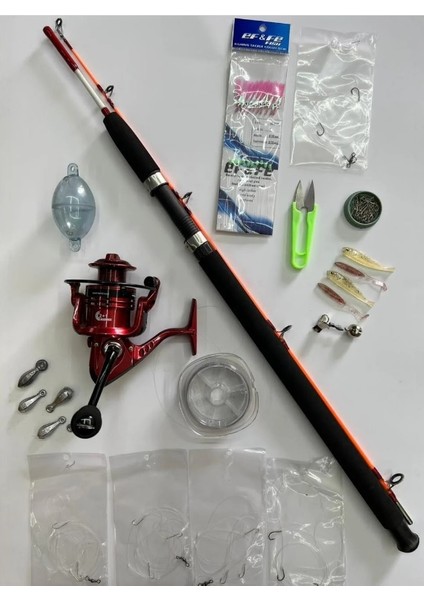 Portfish Makine 2 Parça Dolgu Uç Tekne Olta Takımı Seti