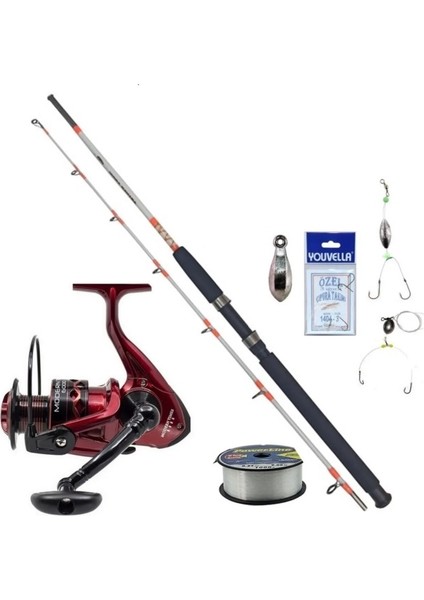 Remixon Makine ( 150M. Misinası Sarılı ) 180 Cm. Tekne Kamışı Seti