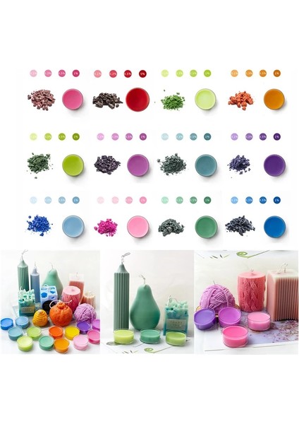 No.14 Tarzı 10G 10G Dıy Mum Özel Balmumu Boya Renklendirici Toksik Olmayan Kokulu Mum Pigmenti, Kokulu Mumlar Veya Sabun Boyaları Yapmak Için Kullanılır (Yurt Dışından) fiyatları