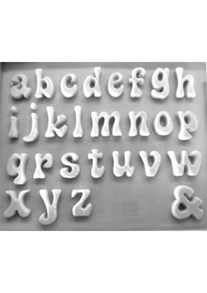 Tombul Harf Alfabe Harfler Seti, 2 Silikon Kalıp Seti, K-791 K-792 fırsatları