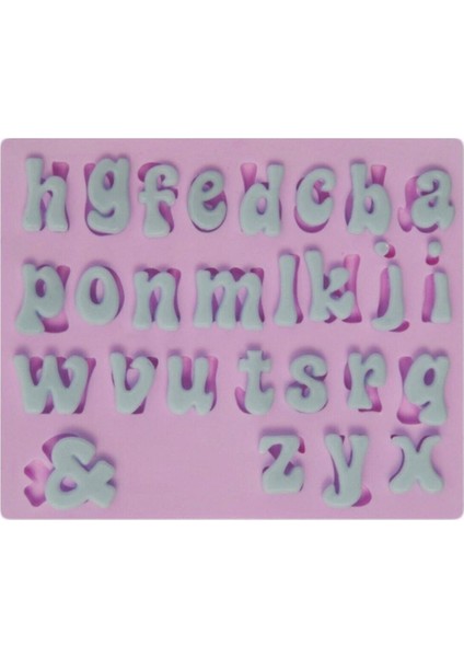 Tombul Harf Alfabe Harfler Seti, 2 Silikon Kalıp Seti, K-791 K-792 indirimleri