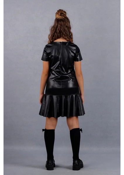 Dmb Boys & Gırls Kız Çocuk Deri Elbise modelleri