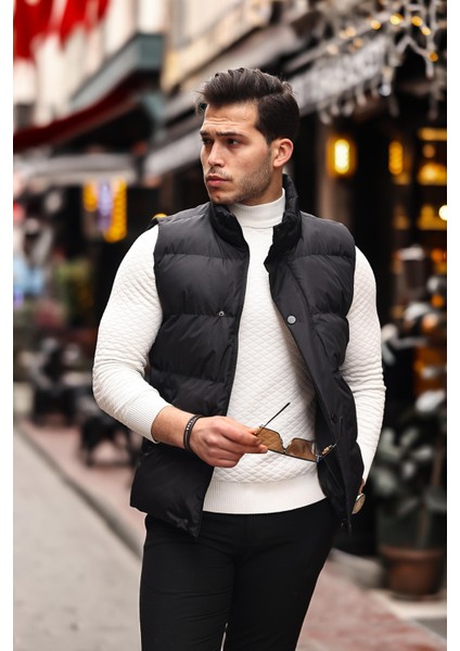 Gizli Cep Kapaklı Şişme Yelek Paris Pldp 2966