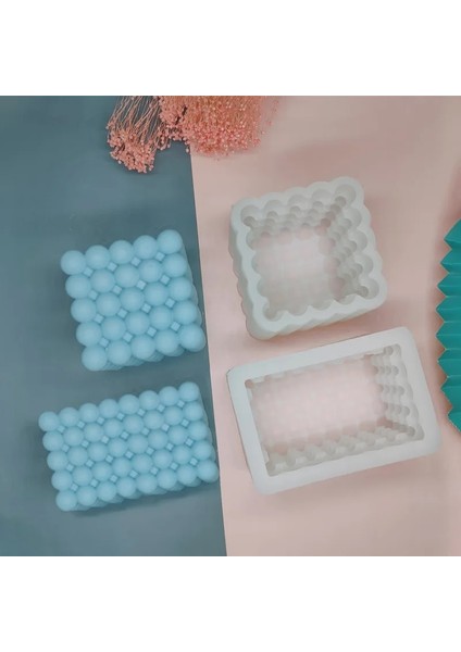 Ordu Yeşili Tarzı 3D Düzensiz Kabarcık Roman Tarzı Silikon Mum Kalıp Sütun Cuboid Yapma Balmumu Alçı Yapıt Küp Uv Epoksi Reçine Sabun Kalıpları (Yurt Dışından) fiyatları