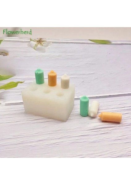 Altın Tarzı 6 Delikli Küçük Mum Silikon Kalıpları, Kek Mum Süsleme Silikon Kalıpları, Aromaterapi Alçı Silikon Kalıpları Mum Yapımı Kiti (Yurt Dışından) fiyatları