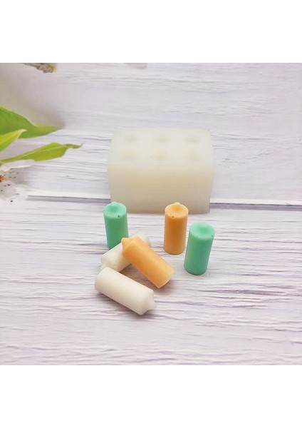 Altın Tarzı 6 Delikli Küçük Mum Silikon Kalıpları, Kek Mum Süsleme Silikon Kalıpları, Aromaterapi Alçı Silikon Kalıpları Mum Yapımı Kiti (Yurt Dışından) modelleri