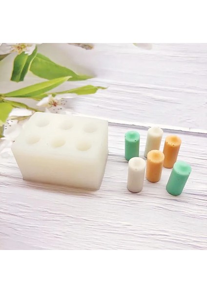 Altın Tarzı 6 Delikli Küçük Mum Silikon Kalıpları, Kek Mum Süsleme Silikon Kalıpları, Aromaterapi Alçı Silikon Kalıpları Mum Yapımı Kiti (Yurt Dışından) fırsatları