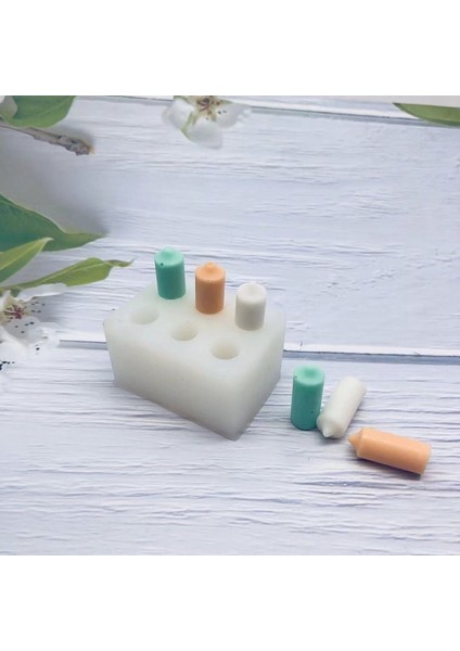 Altın Tarzı 6 Delikli Küçük Mum Silikon Kalıpları, Kek Mum Süsleme Silikon Kalıpları, Aromaterapi Alçı Silikon Kalıpları Mum Yapımı Kiti (Yurt Dışından) indirimleri