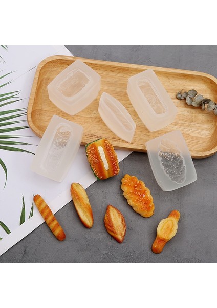 Açık Yeşil Tarzı Simüle Ekmek Silikon Mum Kalıpları Aromaterapi Kil Mum Kalıp Çikolata Alçı Mum Sabun Şeker Kalıp Mutfak Fırında (Yurt Dışından) fiyatları