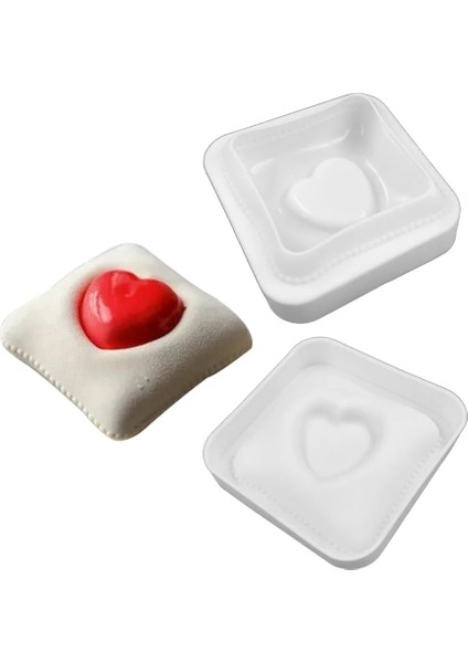 Bir Stil Aşk Atmak Yastık Silikon Kalıp Dıy Aşk Kalp Sabun Reçine Mum Kalıp Yapımı Fondan Tatlı Pişirme Kek Dekorasyon Düğün Hediyesi (Yurt Dışından)