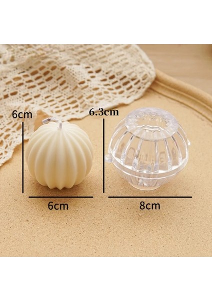 Küçük Boyutlu Stil Raf Küresel Aromaterapi Mum 3D Plastik Kalıp Kaktüs Geometrik Çizgi Topu Plastik Mum Kalıp Mum Yapımı Için Mum Kalıpları (Yurt Dışından)