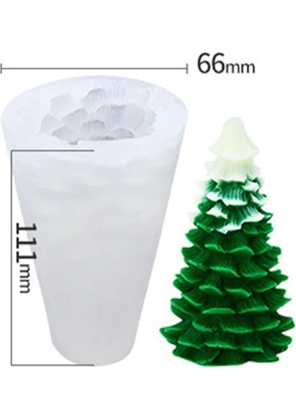 Noel Ağacı Yeni 1 Stil 2021 Yeni 3D Noel Ağacı Mum Sabun Yapımı Kalıp Mutfak Gereçleri Silikon Kek Çikolata Pişirme Kalıbı Pişirme Kalıp Aracı El Sanatları (Yurt Dışından)