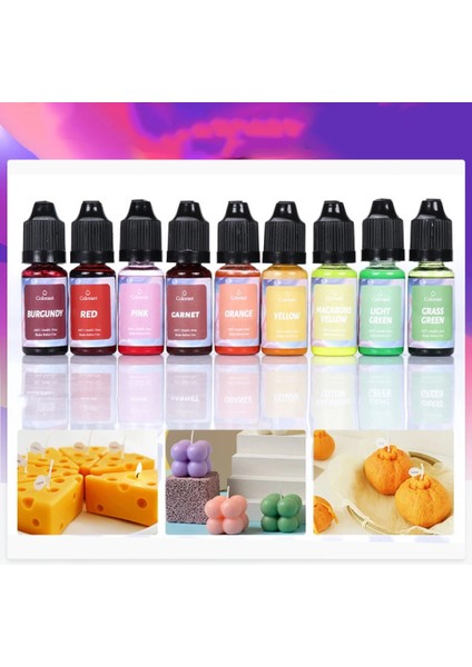 Haicheng Shop No.6 Tarzı 10ML Regments Mum Sabun Sıvı Boya Dıy Uv Epoksi Reçine Kalıp Takı Yapımı Alkol Mürekkep El Yapımı El Sanatları Boyama 18 Renk (Yurt Dışından)