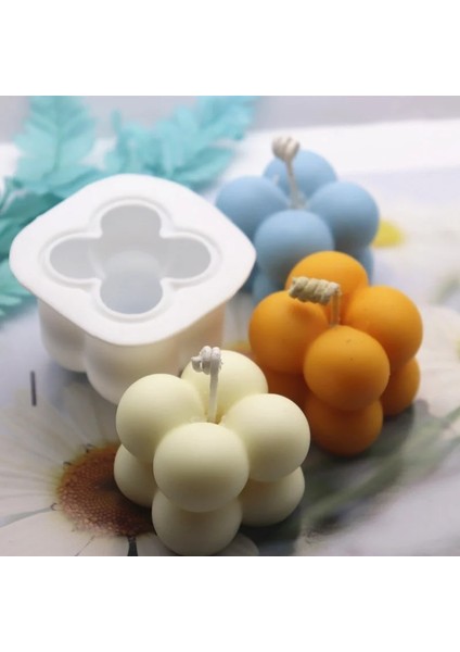 B Tarzı Yeni Dıy Mumlar Kalıp Balmumu Mumlar Kalıp Aromaterapi Alçı Mum 3D Silikon Kalıp El Yapımı Soya Küpü Sabun Kalıpları (Yurt Dışından) fiyatları
