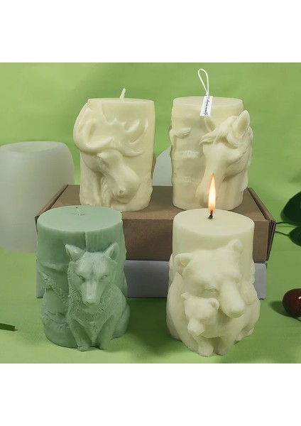 Koyu Gri Tarzı Hayvan Oyma Sütun Silikon Mum Kalıp Dıy El Yapımı Aromaterapi Mum Alçı Süsler El Sanatları Sabun Kalıp Araçları (Yurt Dışından) modelleri