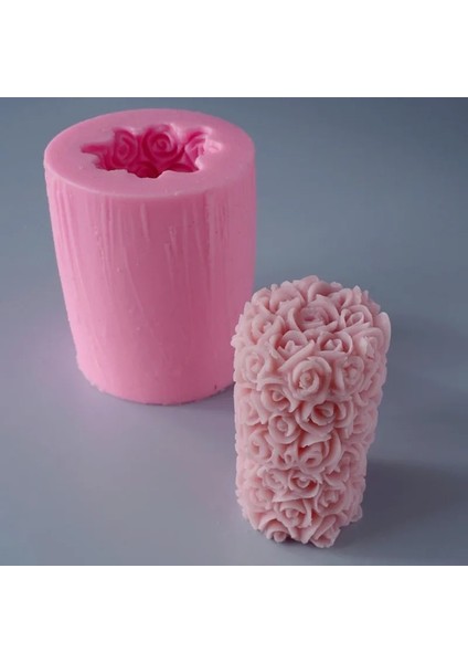 3D Gül Çiçek Silindir Silikon Mum Kalıpları Dıy Sabun Kalıpları Formu Mum Yapımı Araçları Reçine El Sanatları Fondan Kek Dekorasyon Kalıbı (Yurt Dışından) fiyatları