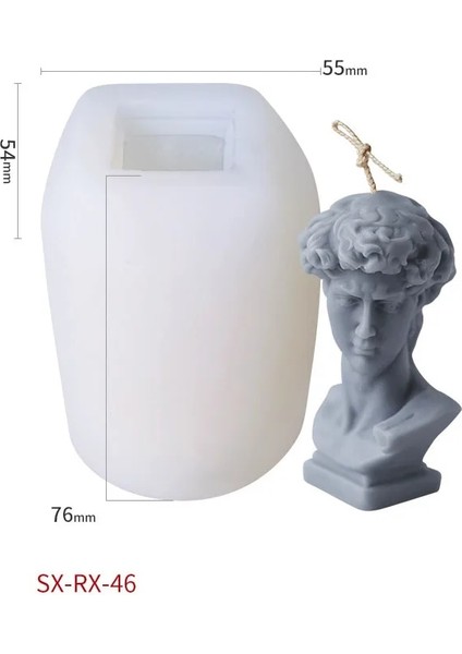 NO.134 Stili Dıy Balmumu Mum Için Roma Sütun Alçı Kalıp Insan Vücudu Kalıp Mum Yapımı Kavanozlar Sanat Heykel Modeli Balmumu Kalıp El Sanatları Hediyeler (Yurt Dışından)