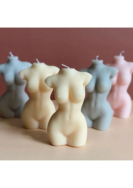 J Stili Yazın Sanat Vücut Mum Kalıp Balmumu Dıy Kristal Reçine Sabun Kadın Erkek Kadın Silikon Zanaat Malzemeleri 3D Vücut Mum Kalıp Yapımı (Yurt Dışından)