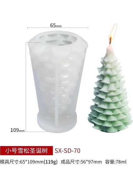 No.8 Stili Noel Aromaterapi Mum Kalıbı Dıy Noel Baba Noel Ağacı Alçı El Yapımı Mum Kalıp Noel Sabun Yapımı Kalıp (Yurt Dışından)