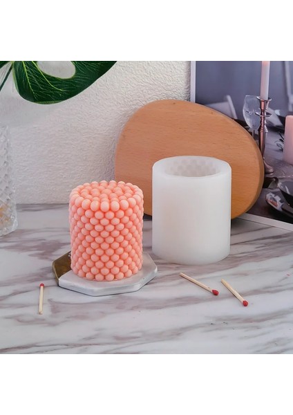 F Stili 3D Kabarcık Silikon Mum Kalıp Küp Boncuk Silindir Yuvarlak Top Geometrik Sütun Soya Balmumu Alçı Sabun Aroması Ev Dekorasyonu El Sanatları Pişirme (Yurt Dışından) fiyatları