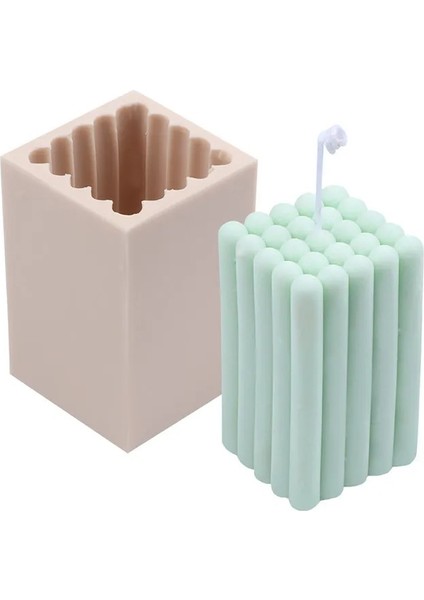 F Stili 3D Kabarcık Silikon Mum Kalıp Küp Boncuk Silindir Yuvarlak Top Geometrik Sütun Soya Balmumu Alçı Sabun Aroması Ev Dekorasyonu El Sanatları Pişirme (Yurt Dışından) indirimleri