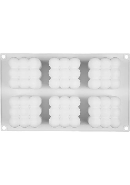 6 Boşluk Stili 6 Kaviteler 3D Küp Pişirme Mus Kek Kalıbı Silikon Kare Kabarcık Tatlı Kalıpları Kek Tepsisi Mutfak Bakeware Mum Alçı Kalıp (Yurt Dışından) modelleri