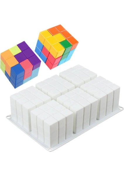 Küçük Ağaç Stili Yeni 3D Kare Rubik Küp Mum Kalıpları Soya Balmumu Silikon Kalıp Aroma Alçı Mum Diy Mum Kalıp El Yapımı Sabun Kalıp Mum Yap (Yurt Dışından) modelleri