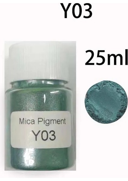 Haicheng Shop Y03 Stili 60 Renk Mika Pigment Tozu 7gşişe 25ML El Yapımı Reçine Mum Dolum Sanatı Güçlü Gizleme Gücü Ruj Deri Dıy (Yurt Dışından)