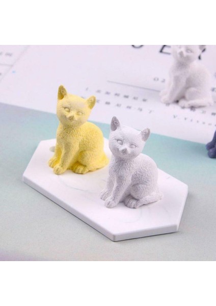 Kalıp Stili Kedi Şekli Mum Kalıpları Diy Sabun Mum Yapımı Silikon Kalıp Kek Çikolata Kalıp Sabun Alçı Kalıp Kek Dekorasyon Araçları (Yurt Dışından) fırsatları