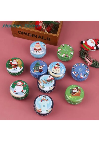 Haicheng Shop A7 Stili Noel Mum Teneke Kavanoz Dıy Mum Yapımı Kiti Kuru Depolama Baharatlar Için Tutucu Saklama Kutusu Kamp Parti Favor Tatlılar Hediyeler (Yurt Dışından)