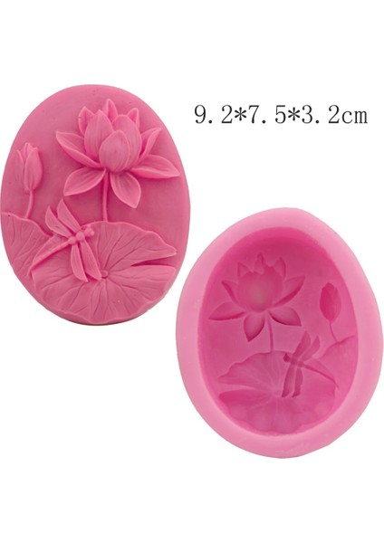 No.20 Tarzı 3D Gül Çiçek Mum Silikon Kalıp Dıy Alçı Kalıp Şekli Silikon Sabun Kalıpları (Yurt Dışından)