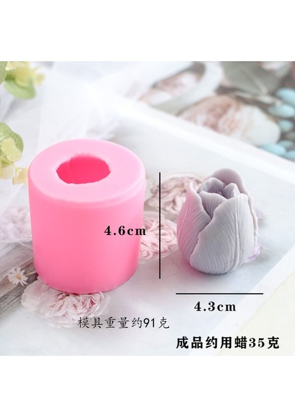 Büyük Lale Tarzı Gül Topu Mum Sabun Kalıp Dıy Gül Çiçek Kek Dekorasyon Için Kokulu Aromaterapi Mum Kalıp Sabun Kalıp Craft Pişirme (Yurt Dışından)