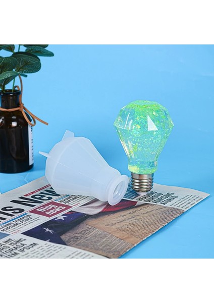 C-1pc Tarzı Dıy Epoksi Ampul Silikon Kalıp El Yapımı Reçine Kristal LED Lamba El Sanatları Kalıp Ev Partisi Dekoru El Sanatları Aracı (Yurt Dışından)