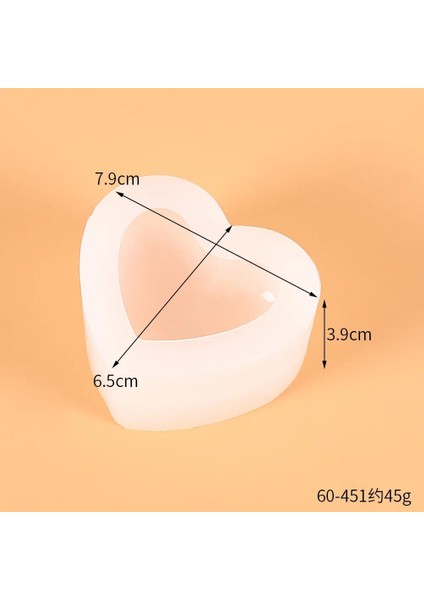 7.9cm Stili Ev Yapımı Balmumu Mum Sabunu Mum Boya Balmumu Eriyik Kurdeşen Mum Yapımı Için 3D Silindirik Kalp Balmumu Kalıp Tedarik (Yurt Dışından)
