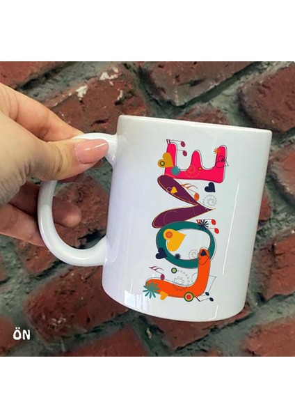 Size Özel Sonsuza Kadar Seramik Baskılı Kupa Bardaklar