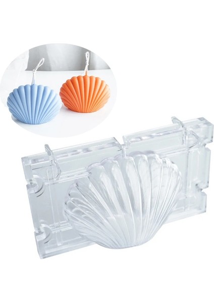 M-14.2x8.4cm Stili 3D Kabuk Mum Kalıbı El Yapımı Mum Yapımı Deniz Kabuğu Aromaterapi Alçı Kalıpları Kokulu Mum Kalıbı Plastik Tarak Sabun Kalıbı (Yurt Dışından) fırsatları