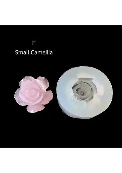 F Stili 10 Stilleri 3D Çiçek Silikon Kalıp Reçine Kamelya Şakayık Papatya Lotus Çiçeği Kolye Takı Yapımı Araçları Sabun Epoksi Reçine Kalıpları (Yurt Dışından)