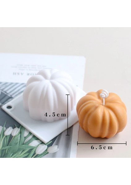 Balkabağı Tarzı 3D Kalp Silikon Mum Kalıp Soya Balmumu Uçucu Yağ Aromaterapi Mum Malzeme Balmumu Diy Sabun Kalıpları Hediyeler (Yurt Dışından)