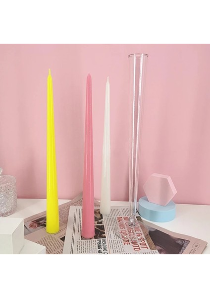 No.4 Tarzı 1 Adet Plastik Mum Kalıp Diy El Yapımı El Sanatları Mum Yapma Kalıpları Uzun Çubuk Şekilli Düğün Parti Mum Işığında Akşam Yemeği Dekorasyonu (Yurt Dışından)