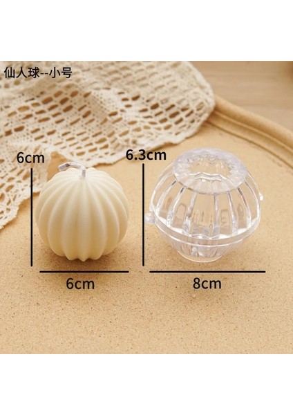 No.1 Tarzı Yuvarlak Küresel Aromaterapi Mum Kalıbı Dıy El Yapımı Mum Kalıbı Geometrik Çizgi Topu Modelleme Plastik Kalıp Mum Yapımı Kiti (Yurt Dışından)