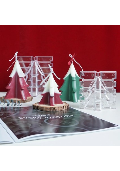 Kalıp-Büyük Tarzı Dıy Noel Ağacı Mum Kalıbı El Yapımı Mum Plastik Kalıp Noel Mum Pc Kalıp Çapraz Şekil Noel Ağacı Plastik Kalıp (Yurt Dışından) fiyatları