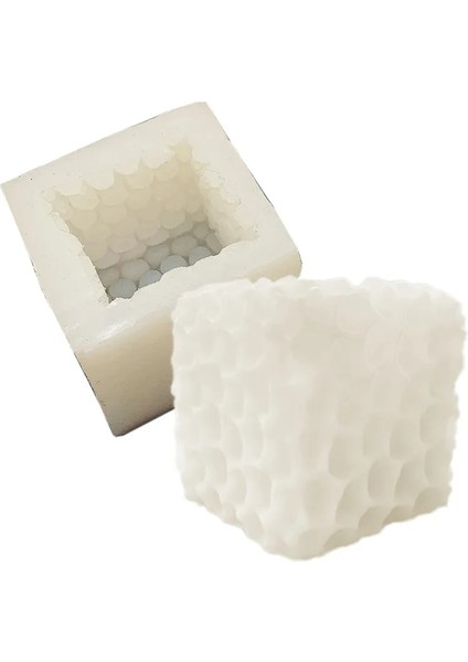 No.8 Stili Quare Petek Desen Mum Kalıbı El Yapımı Kokulu Mum Diy Sanat Mum Silikon Kalıp Alçı Sabun Kalıpları (Yurt Dışından) fırsatları