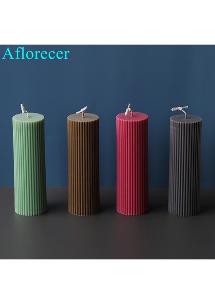 6X15CM Stili Çeşitli Akrilik Plastik Mum Kalıpları Klasik Çizgili Roma Sütun Tasarımı Şekli Mum Silikon Kalıp Mum Parafin Yapımı (Yurt Dışından) modelleri