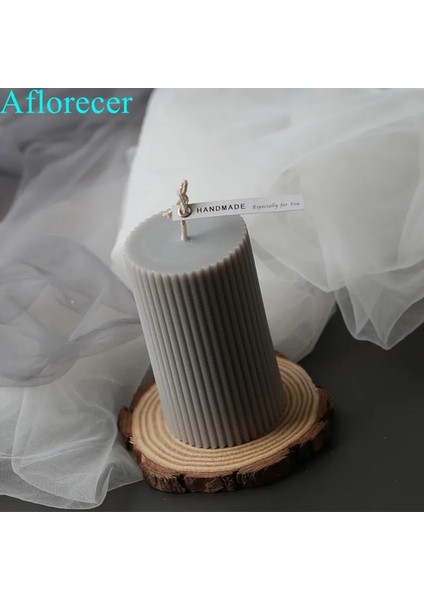 6X15CM Stili Çeşitli Akrilik Plastik Mum Kalıpları Klasik Çizgili Roma Sütun Tasarımı Şekli Mum Silikon Kalıp Mum Parafin Yapımı (Yurt Dışından) indirimleri
