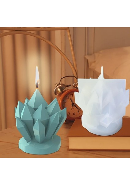 Büyük Kalp Kalıp Stili Buzdağı Şekli Çiçek Küme Mum Silikon Kalıp Avrupa Tarzı Mum Yapımı Için 3D Kalıplar Buz Sabunu Reçine Kalıp Demold Yapışmaz (Yurt Dışından) fiyatları