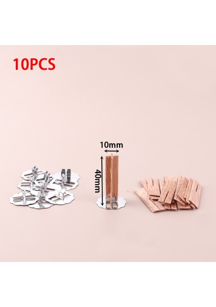 1x4 cm Stili -10CM Uzunluk Çapraz Ahşap Ahşap Mum Fitilleri Mum Fitili Çekirdek Dıy Mum Yapımı Için Bazlı Soya Parfini Balmumu Fitili (Yurt Dışından)