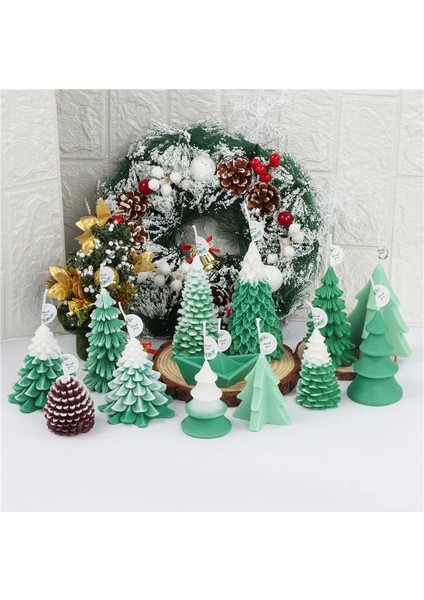 Etiketler Zil Stili Noel Ağacı Mum Kalıpları Epoksi Reçine Döküm Kalıpları Çam Ağacı Silikon Mum Yapımı Dıy Festivali El Sanatları Ev Dekorasyonu Yapımı (Yurt Dışından)