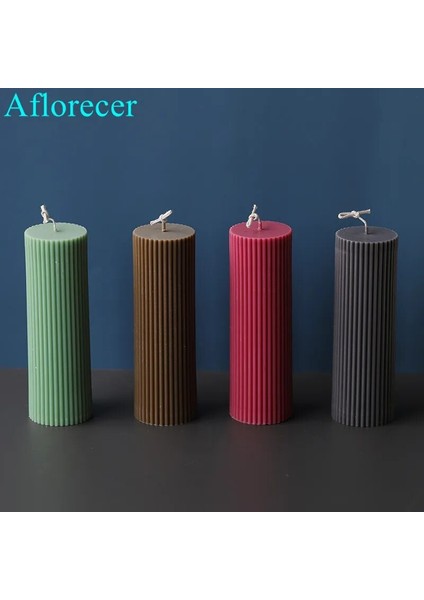 7X15CM Tarzı Çeşitli Akrilik Plastik Mum Kalıpları Klasik Çizgili Roma Sütun Tasarımı Şekli Mum Silikon Kalıp Mum Parafin Yapımı (Yurt Dışından) modelleri